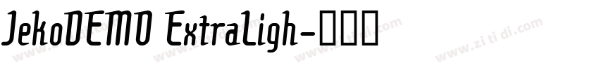 JekoDEMO ExtraLigh字体转换